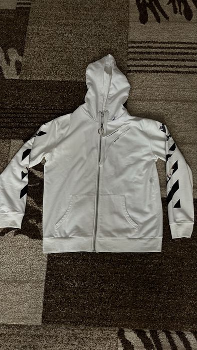 Hanorac Off White Zip