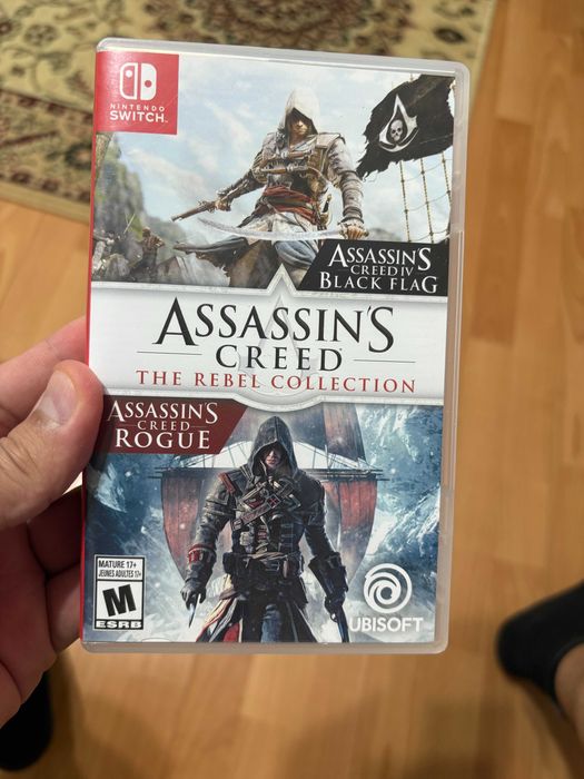 Картридж для Nintendo Switсh Assassins Creed Black FLag и Rogue
