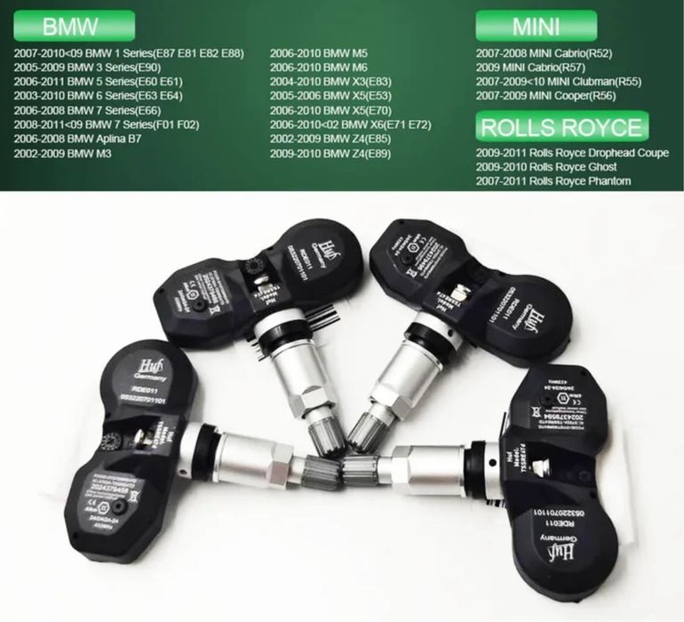 Set Senzori Presiune Roti Anvelope TPMS Jante Bmw Seria 3 5 6 7 X5 X6