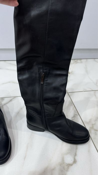 Продам сапоги  кожаные