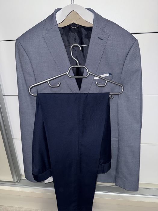 Sacou zara slim si pantaloni marinea 52