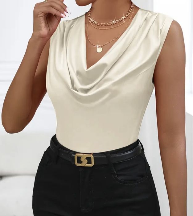 женская атласная блузка 48 размера