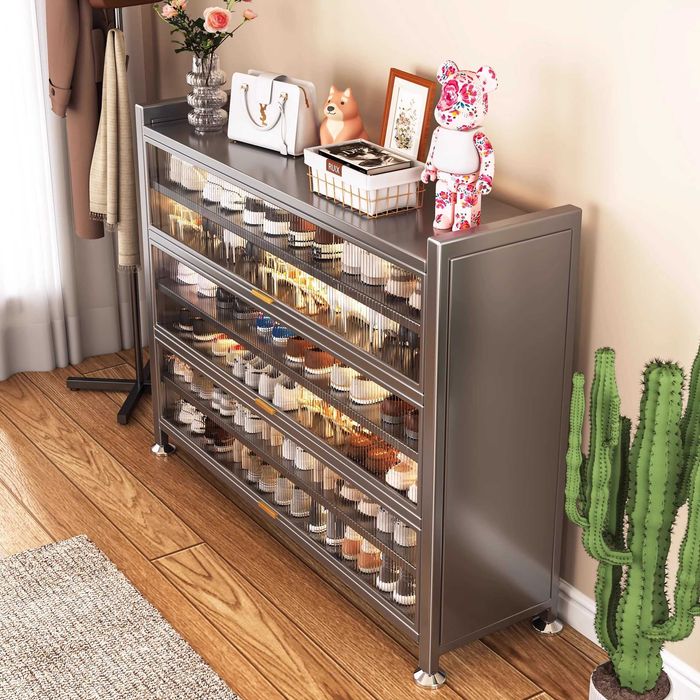 Ofis mebel Poyabzal uchun yuqori ochiluvchi shkaf kirish eshigi yoniga