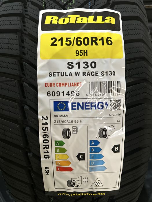 Нови Зимни Гуми Rotalla Setula S130 215/60R16 95H НОВ DOT 2156016