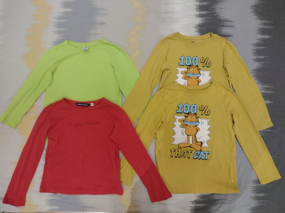 Детски блузи със дълъг ръкав 4 броя