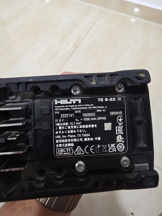 Rotopercutor Hilti TE 6-22