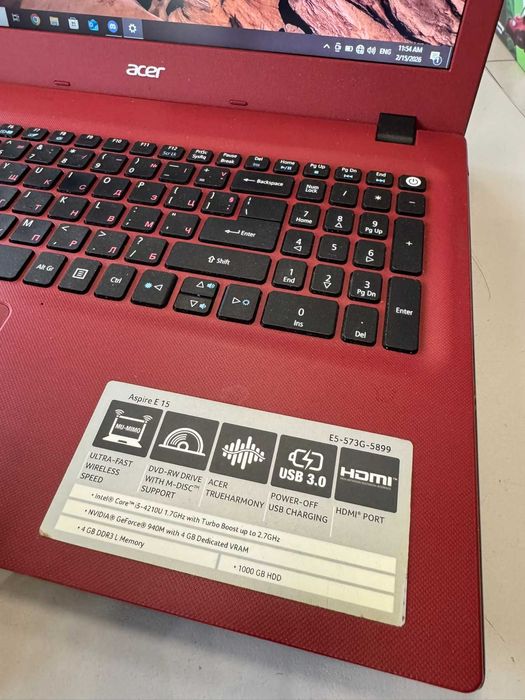 Лаптоп Acer Aspire E15