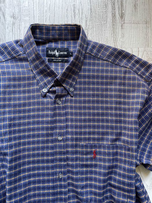 Мъжка риза Ralph Lauren в син цвят