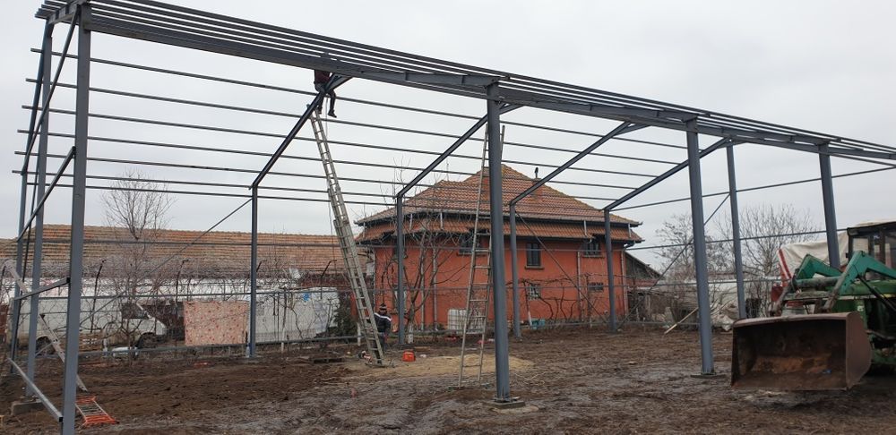 Vând structuri metalice cu dimensiunile 5 cu 20 pentru spălătorii