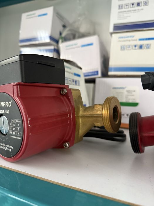 Рециркуляционный насос для отопления бойлер Greenoro RS25/6GB латун