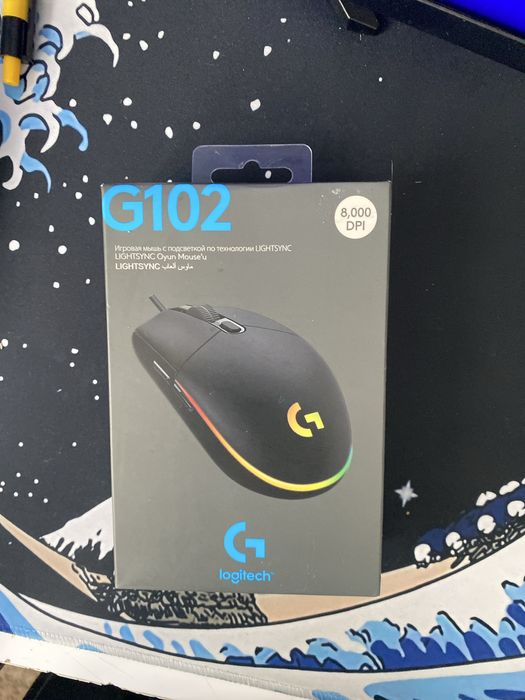 Мышка игровая Logitech g102 проводная с RGB подсветкой