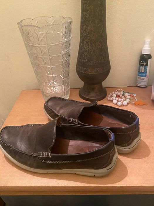 Кожаные мокасины. Clark's