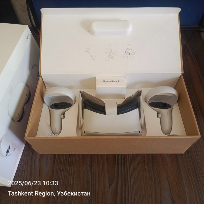 Meta Quest 2 VR viertual reallik koʻzoynagi VR виар очки метакувест 2