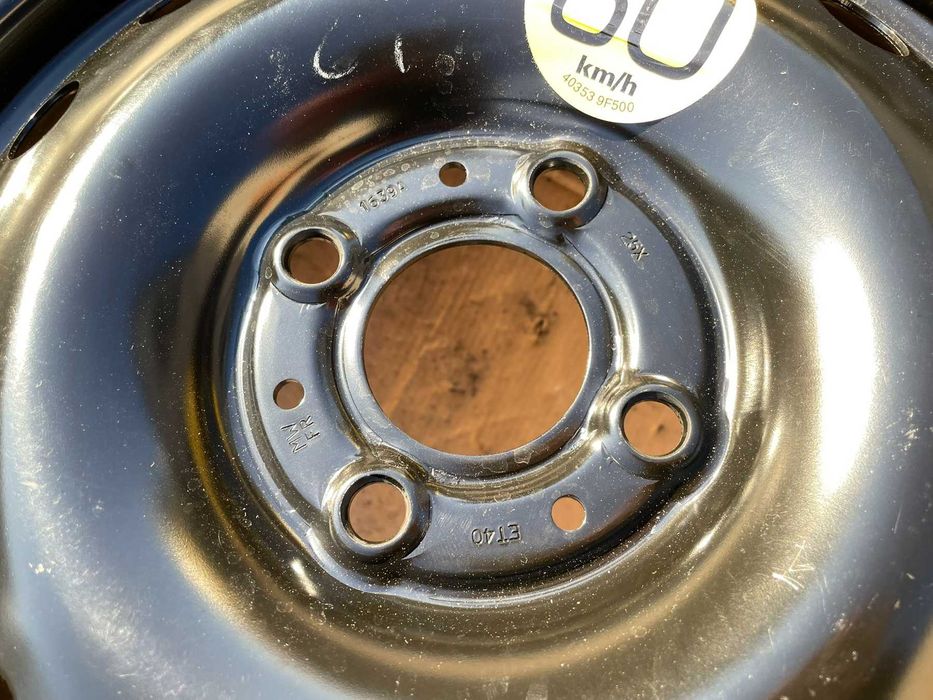 15 резервна джанта патерица 4х100 Nissan Micra Note 125/70/15