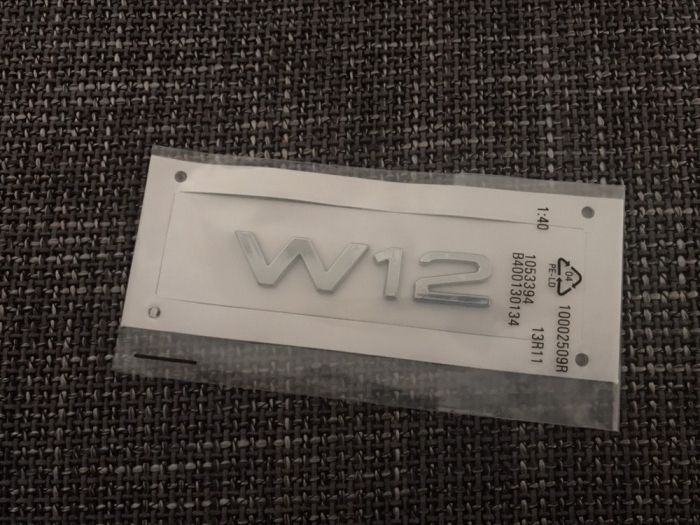Emblema Audi W12