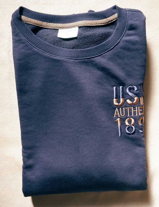 Cвитшот US Polo с вышитым лого. Оригинал. Размер 50. Подойдет на 52-54