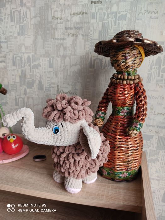 Мамонтёнок ручной работы