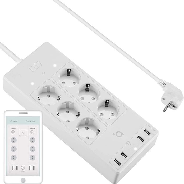 Smart WI FI Разклонител с 6 гнезда Acme SH3305