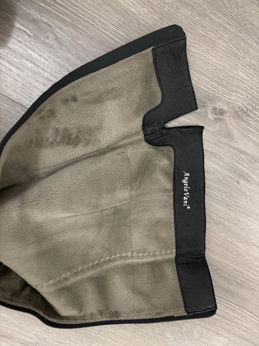 Сапоги зимние замшевые