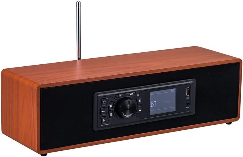 AOVOTO DAB+/FM Радио с Bluetooth, Цветен Дисплей и Дистанционно