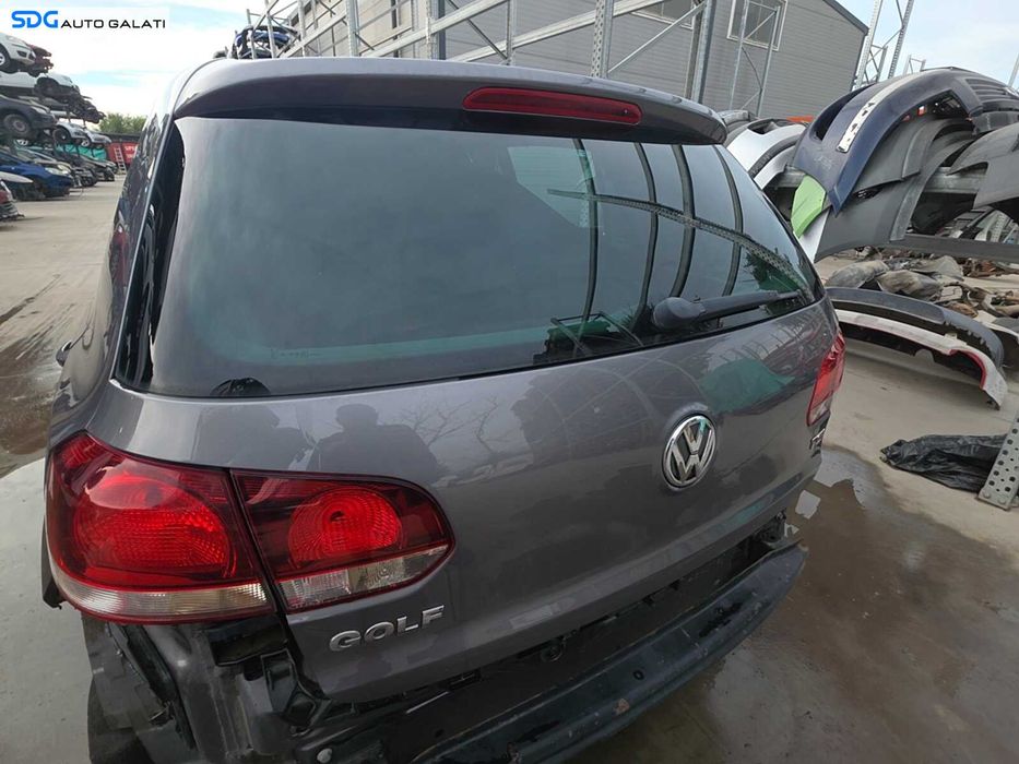 Haion Hayon Portbagaj Dezechipat cu Luneta Geam Sticla Volkswagen Golf 6 Hatchback Scurt 2008 - 2013 Culoare Gri LA7T United Grey Metallic [Q8032]