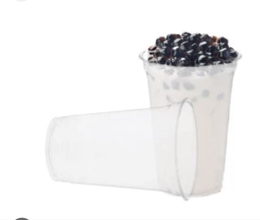 Одноразовые стаканы 400 гр с крышкой