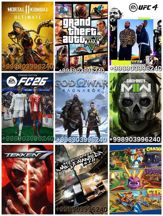 Playstation PS3 PS4 PS5 uchun Top o'yinlar