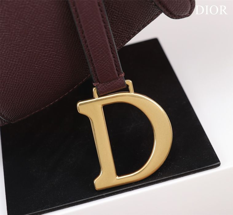 Geanta Chriastian Dior Saddle burgungy, tip Premium