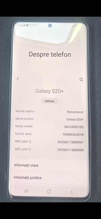 Samsung S20 plus impecabil