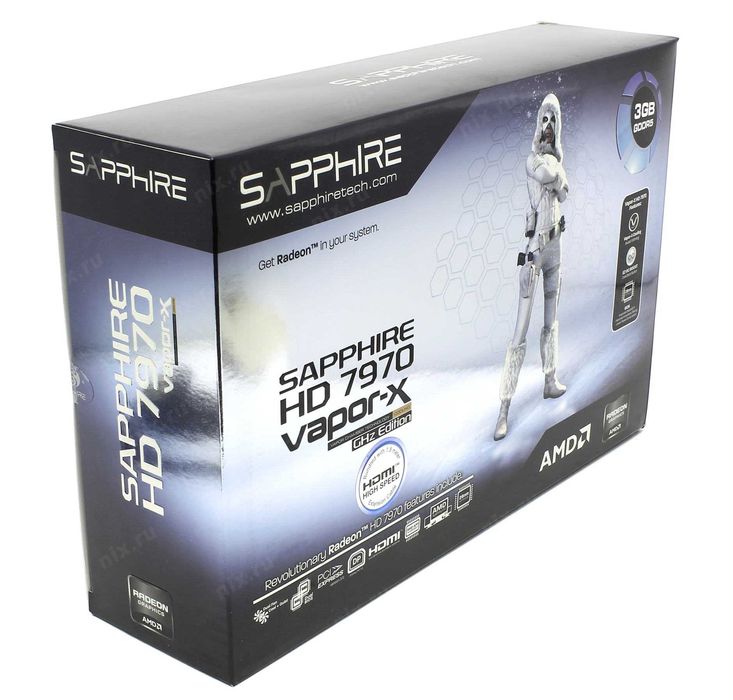 Sapphire RADEON HD7970 / R9 280X, GHZ Edition 3GB GDDR5 Vapor-X