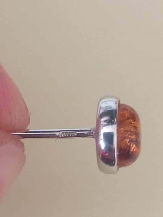 Set cercei și colier argint 925 și chihlimbar