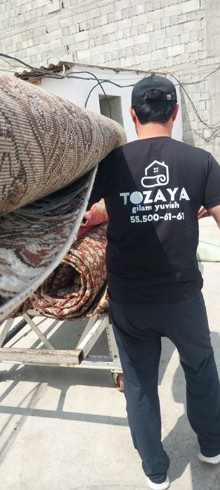 Gilam va yumshoq mebel adyol korpa korpacha yuvish xizmatlari bor