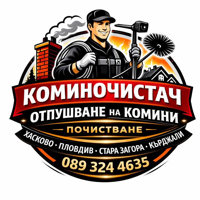 Коминочистач Машинно Безпрахово Почистване Отпушване На Комини Хасково  Димитровград Харманли Свиленград