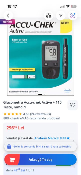 Glucometru Accu check Active