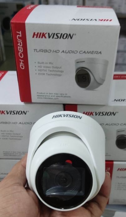 Комплект четриканален двр и четри камери HIKVISION със звук