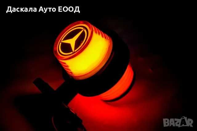 1бр. Лед LED НЕОН рогчета габарити 24V с лого MERCEDES , 2 модела