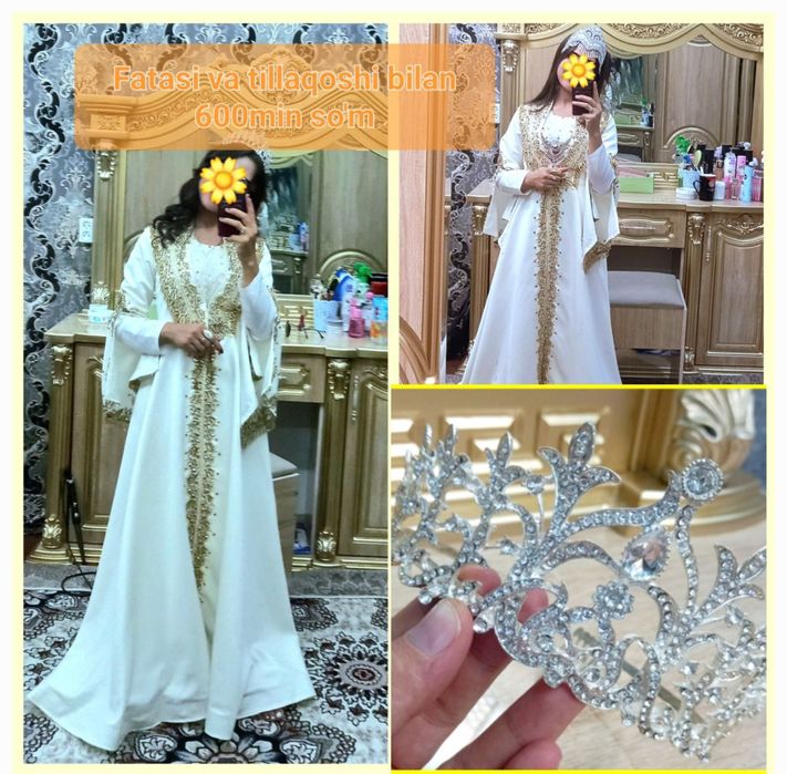 Ansambl -ko'ylak sarpa,to'y uchun