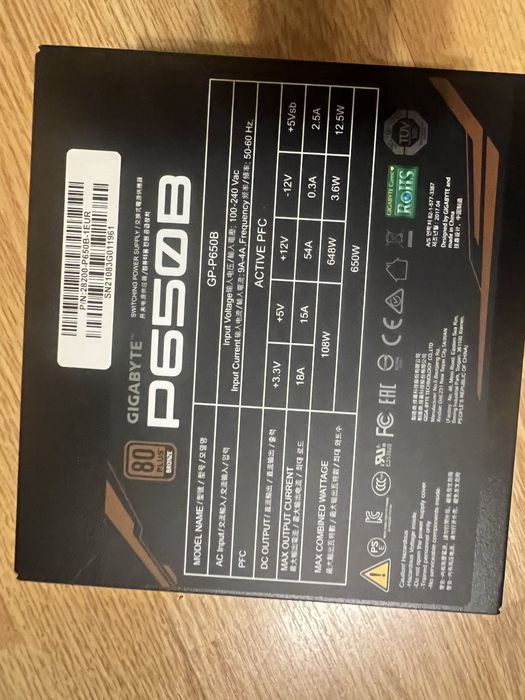 Powersupply 650w 80+ bronze