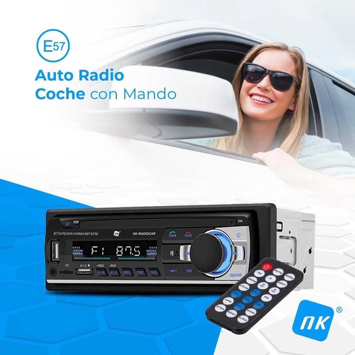 Аудио MP3 Плеър за Кола NK, Bluetooth, Radio, AUX Function, Dual USB Port, 4x40W