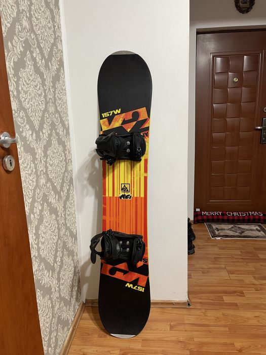 Placa snowboard 157 cm k 2 wide cu legaturi