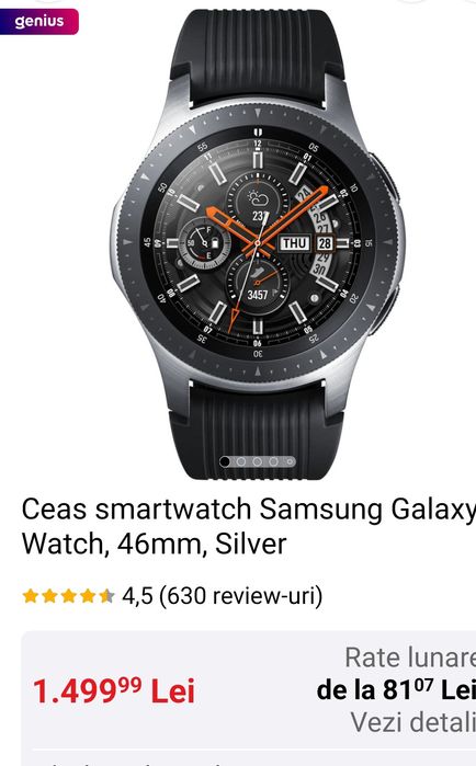 Ceas smartwatch Samsung Galaxy Watch 46