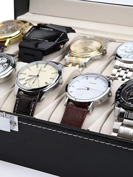 Шкатулка для часов и украшений органайзер 12 отделение