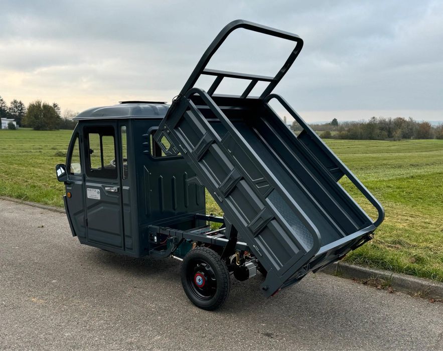 Triciclu Electric cu Volan si Cabina •Garantie 2 ani, Livrare Gratuita