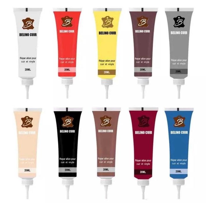 Kit reparare piele GEL/ vopsea piele auto/ fotolii/ incaltaminte