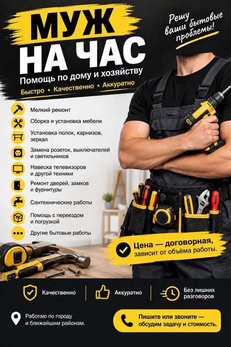 Услуга муж на час