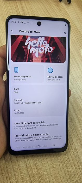 Vând Moto G54, 5G