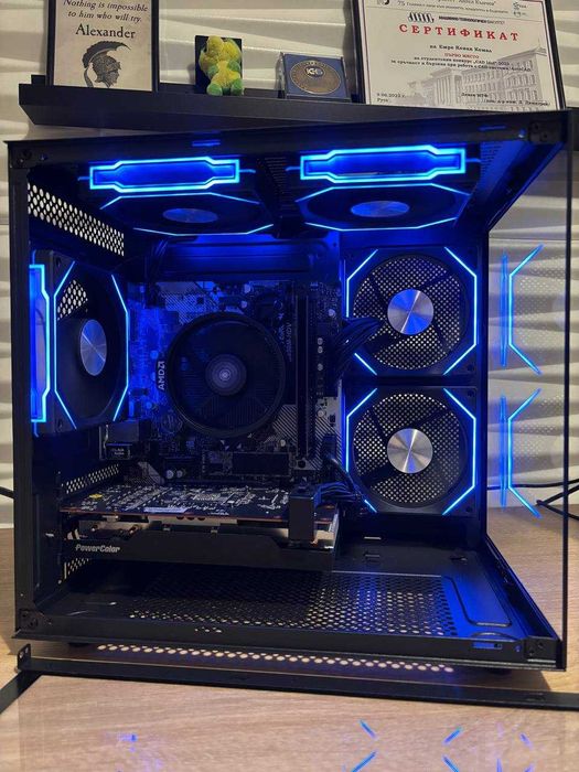 Геймърски компютър Ryzen 5600, RX6600 8GB, 16 ram, 1TB ssd NVME, 600W