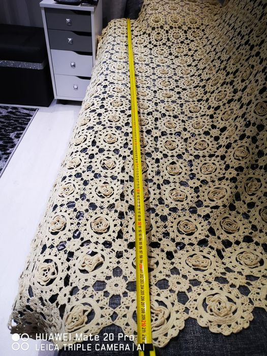 Fata de masă macrame , model 3d,210/180