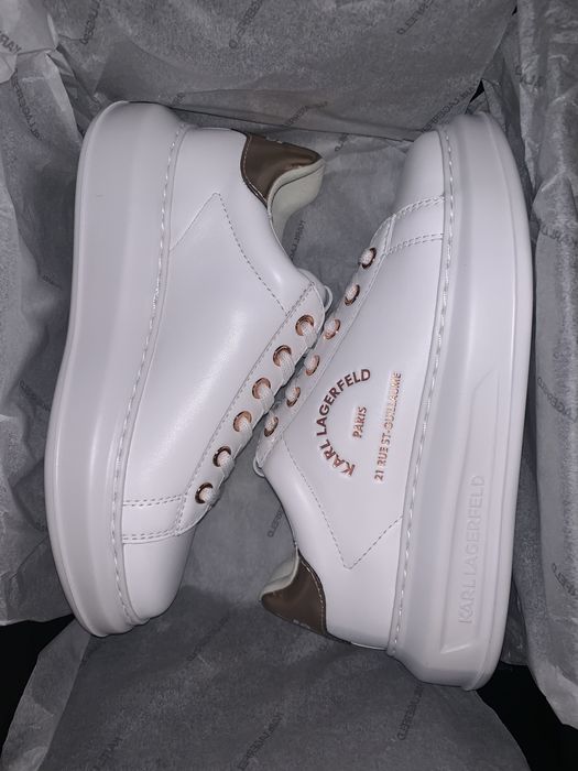 Sneakers Karl Lagerfeld White Lthr & W/Pink