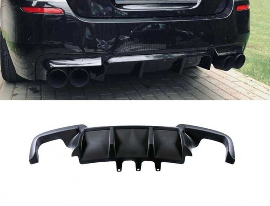 Дифузьор за задна броня бмв ф10 ф11 м / bmw f10 f11 / добавка /с щипки